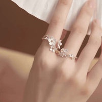 Thumbnail for Chic 2 Pieces Floral Ring Set - ArtGalleryZen