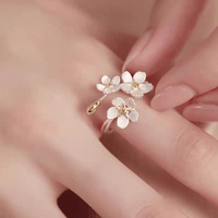 Thumbnail for Chic 2 Pieces Floral Ring Set - ArtGalleryZen