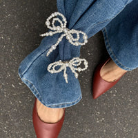 Thumbnail for Chic 2pcs Pearl Bowknot Trouser Pin Set - ArtGalleryZen