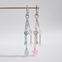 Thumbnail for Chic 2pcs Start Heart Pearl Charm Keychain Set - ArtGalleryZen