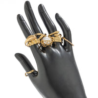 Thumbnail for Chic 8pcs Pearl Waterdrop Cross Twisted Ring Set - ArtGalleryZen