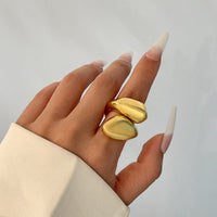 Thumbnail for Chic Abstract Chunky Waterdrop Ring - ArtGalleryZen