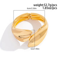Thumbnail for Chic Abstract Leaf Wide Cuff Bangle Bracelet - ArtGalleryZen