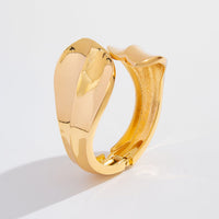 Thumbnail for Chic Abstract Leaf Wide Cuff Bangle Bracelet - ArtGalleryZen