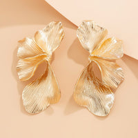 Thumbnail for Chic Abstract Pleated Flower Petal Pattern Earrings - ArtGalleryZen