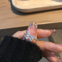 Thumbnail for Chic Adjustable Crystal Bowknot Ring - ArtGalleryZen