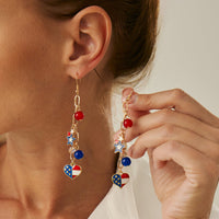 Thumbnail for Chic American Flag Element Heart Star Pendant Necklace Bracelet Earrings - ArtGalleryZen
