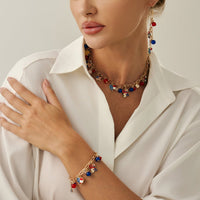 Thumbnail for Chic American Flag Element Heart Star Pendant Necklace Bracelet Earrings - ArtGalleryZen