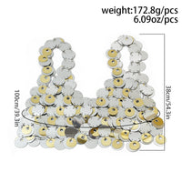 Thumbnail for Chic Backless Colorful Sequins Body Chain Bra - ArtGalleryZen