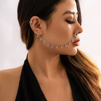 Thumbnail for Chic Ball Tassel No Piercing Septum To Ear Chain - ArtGalleryZen