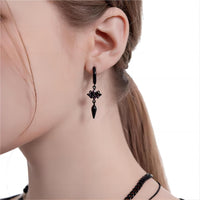 Thumbnail for Chic Black and White Little Ghost Earrings - ArtGalleryZen
