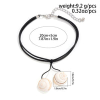 Thumbnail for Chic Boho Shell Charm Wax Cord String Anklet - ArtGalleryZen