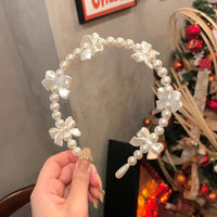 Thumbnail for Chic Bowknot Pearl Hair Band - ArtGalleryZen