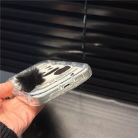 Thumbnail for Chic Bunny Panda Plush Tail Silicone iPhone Case - ArtGalleryZen