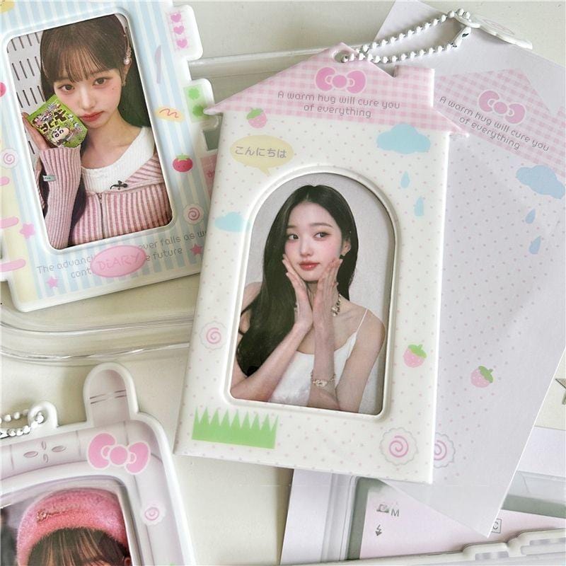 Chic Camera Phone Shaped Kpop Keychain Photocard Holder - ArtGalleryZen