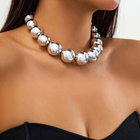 Thumbnail for Chic Chunky Ball Chain Choker Necklace - ArtGalleryZen