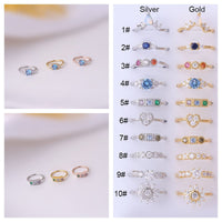 Thumbnail for Chic Colorful CZ Inlaid Nose Piercing Nose Hoop - ArtGalleryZen