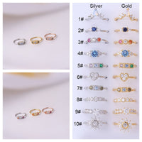 Thumbnail for Chic Colorful CZ Inlaid Nose Piercing Nose Hoop - ArtGalleryZen