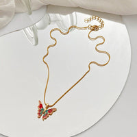Thumbnail for Chic Colorful Enamel Butterfly Necklace - ArtGalleryZen