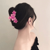 Thumbnail for Chic Colorful Flower Hair Claw Clip - ArtGalleryZen