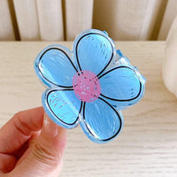 Thumbnail for Chic Colorful Hand-drawn Painting Flower Hair Claw Clip - ArtGalleryZen