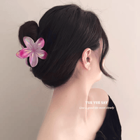 Thumbnail for Chic Colorful Hand Painted Flower Hair Claw Clip - ArtGalleryZen