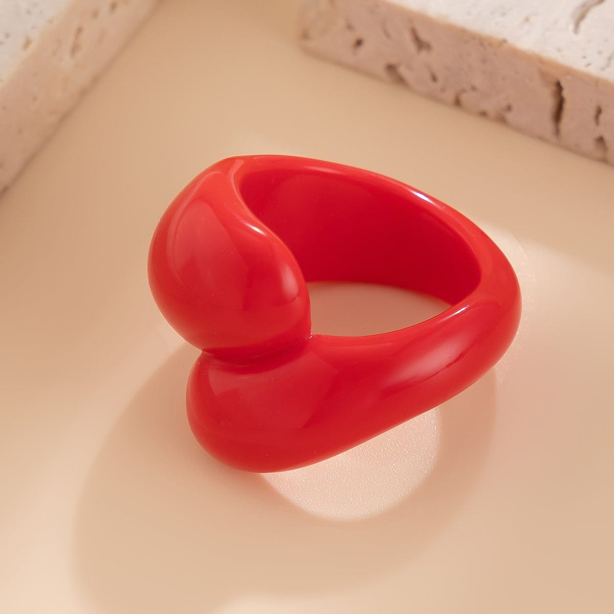Chic Colorful Waterdrop Resin Ring - ArtGalleryZen