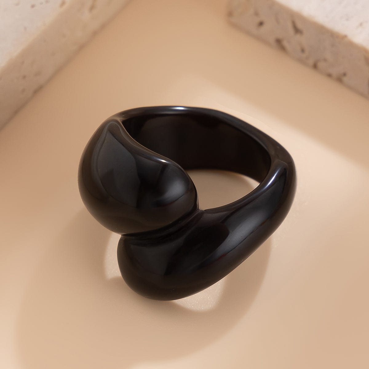 Chic Colorful Waterdrop Resin Ring - ArtGalleryZen