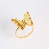 Thumbnail for Chic Colorful Zirconia Butterfly Ring - ArtGalleryZen