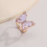 Thumbnail for Chic Colorful Zirconia Butterfly Ring - ArtGalleryZen