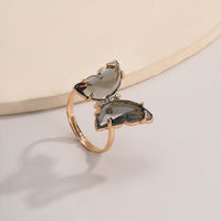 Thumbnail for Chic Colorful Zirconia Butterfly Ring - ArtGalleryZen