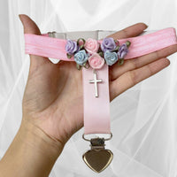 Thumbnail for Chic Cross Angel Wings Heart Rosebud Elastic Thigh Leg Garter Belts - ArtGalleryZen