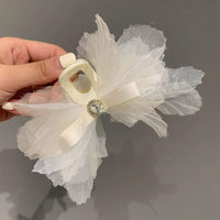 Thumbnail for Chic Crystal Bowknot Lace Chignon Claw Clip Hair Clip - ArtGalleryZen