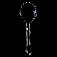 Thumbnail for Chic Crystal Butterfly Tassel Hair Band - ArtGalleryZen