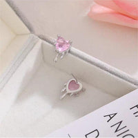 Thumbnail for Chic Crystal Heart Melting Earrings - ArtGalleryZen