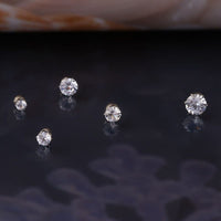 Thumbnail for Chic Cubic Zirconia Helix Non Piercing Magnetic Stud Earring - ArtGalleryZen