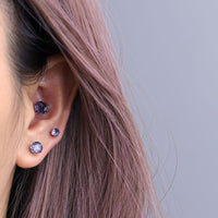Thumbnail for Chic Cubic Zirconia Helix Non Piercing Magnetic Stud Earring - ArtGalleryZen