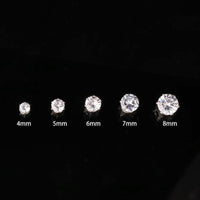 Thumbnail for Chic Cubic Zirconia Helix Non Piercing Magnetic Stud Earring - ArtGalleryZen