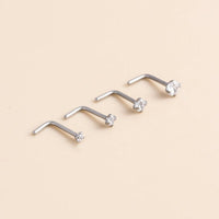 Thumbnail for Chic Cubic Zirconia Titanium Nose Piercing Nose Stud - ArtGalleryZen