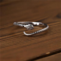 Thumbnail for Chic CZ Inlaid Adjustable Snake Ring - ArtGalleryZen