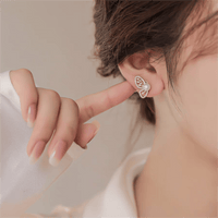 Thumbnail for Chic CZ Inlaid Butterfly Pearl Earrings - ArtGalleryZen
