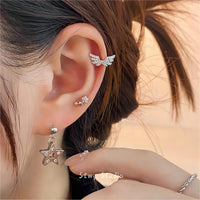 Thumbnail for Chic CZ Inlaid Dangle Star Earrings - ArtGalleryZen