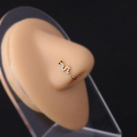 Thumbnail for Chic CZ Inlaid Non Piercing Adjustable Nose Ring - ArtGalleryZen