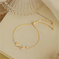 Thumbnail for Chic CZ Inlaid Opal Tulip Bracelet - ArtGalleryZen