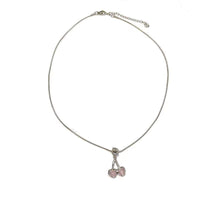 Thumbnail for Chic CZ Inlaid Pink Cherry Pendant Necklace - ArtGalleryZen