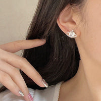 Thumbnail for Chic CZ Inlaid Rhinestone Saturn Heart Earrings - ArtGalleryZen