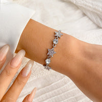Thumbnail for Chic CZ Inlaid Star Bracelet - ArtGalleryZen