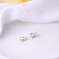 Thumbnail for Chic CZ Inlaid Surgical Steel Nose Piercing Nose Stud - ArtGalleryZen