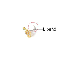 Thumbnail for Chic CZ Inlaid Titanium Nose Piercing Nose Stud - ArtGalleryZen