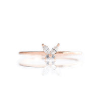 Thumbnail for Chic CZ Opal Inlaid Floral Butterfly Bear Heart Ring - ArtGalleryZen